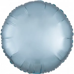 18" Satin Luxe Pastel BlueFoil Round
