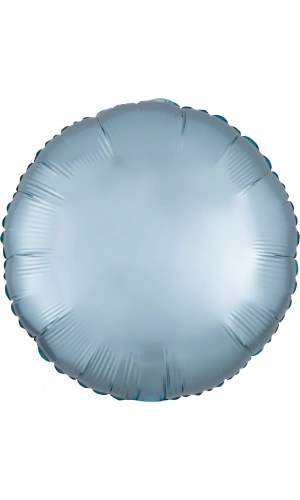18" Satin Luxe Pastel BlueFoil Round