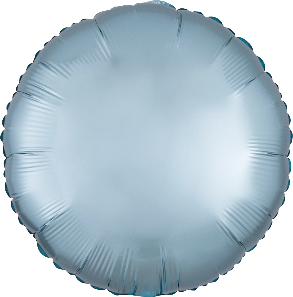 39910-Satin-Luxe-Pastel-Blue-Circle.webp 18" Satin Luxe Pastel BlueFoil Round - Image 1