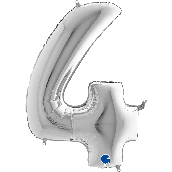 39f93cf50c7a297821b8b95525ee0b2ec9d76ba9.jpg Grabo 40" Silver Number 4 - Image 1