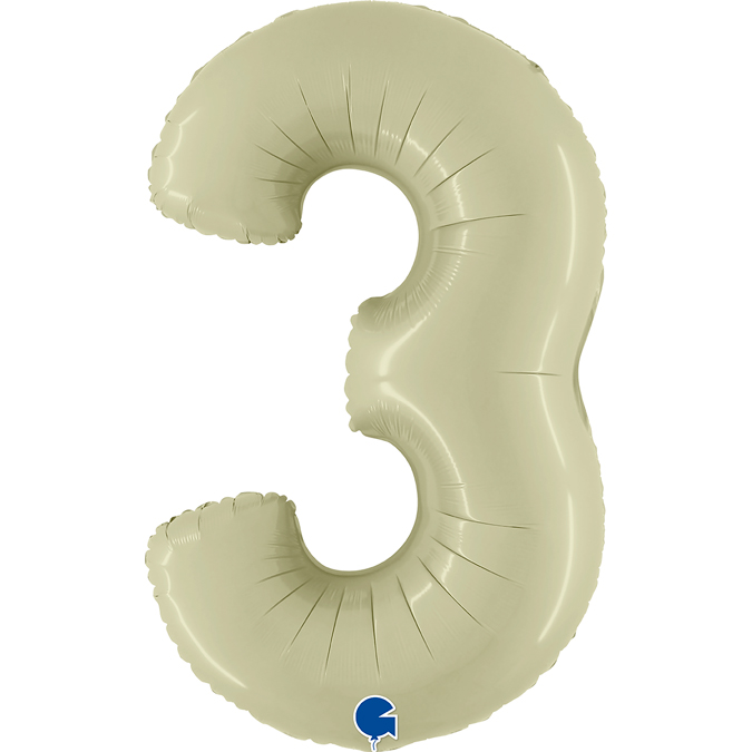 400300sogr-number-3-satin-olive-green-40inc-b.jpg Grabo 40" Satin Olive Green Number 3 - Image 1