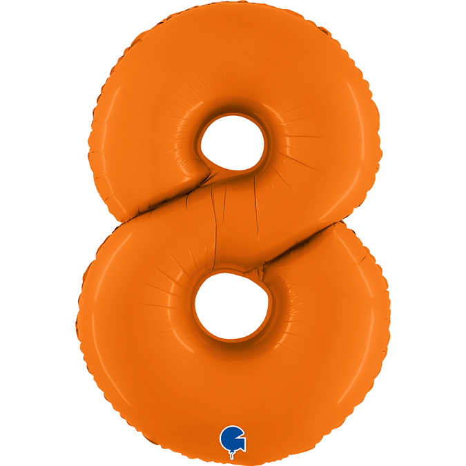 400800mo-number-8-matte-orange-40inc-b.jpg Grabo 40" Matte Orange Number 8 - Image 1