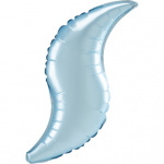 28" Pastel Blue Satin Curve
