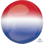 Ombré Red, White & Blue Orbz