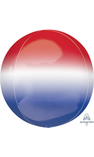 Ombré Red, White & Blue Orbz