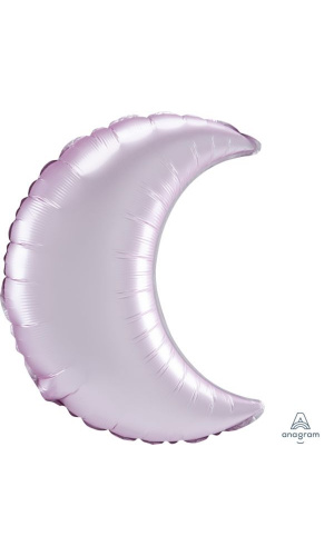 26" Pastel Pink Satin Crescent