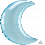 26" Pastel Blue Satin Crescent