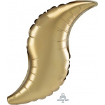 36" Gold Sateen Curve