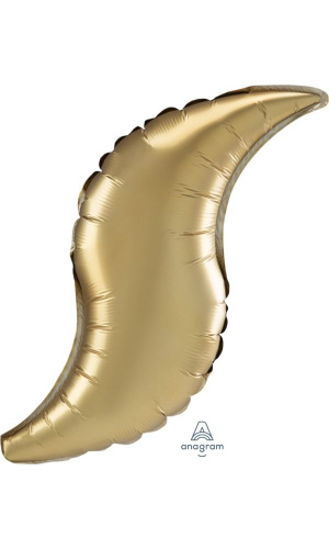 36" Gold Sateen Curve