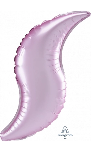 36" Pastel Pink Satin Curve