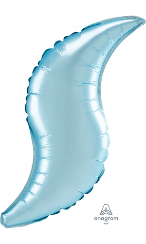 36" Pastel Blue Satin Curve