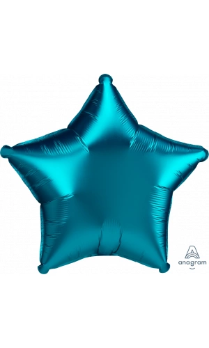 18" Aqua Foil Star