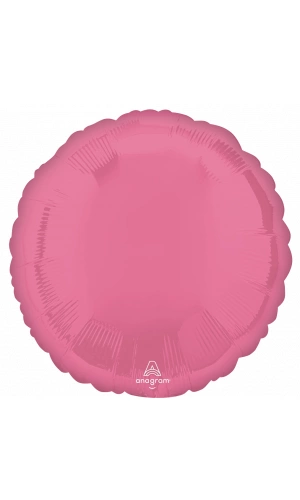 18" Vibrant Pink Foil Round