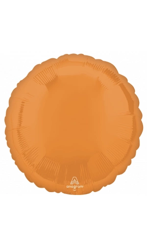 18" Orange Foil Round