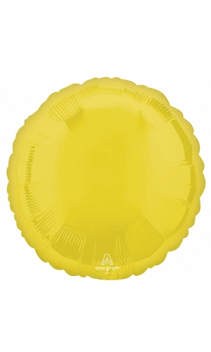 18" Yellow Foil Round