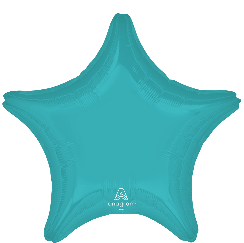 47124-Vibrant-Blue-Front.webp 18" Vibrant Blue Foil Star - Image 1