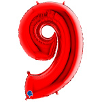 Grabo 40"  Red Number 9