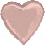 18" Metallic Pearl Pastel Pink Foil Heart