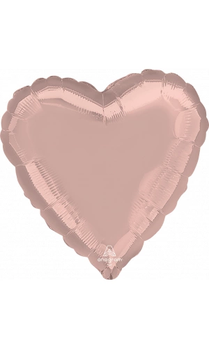 18" Metallic Pearl Pastel Pink Foil Heart