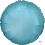 18" Metallic Pearl Pastel Blue Foil Round