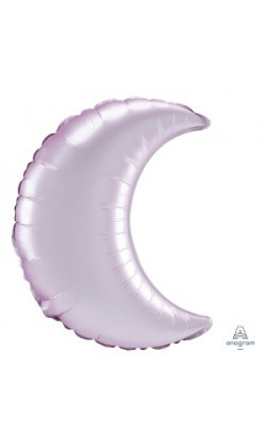 35" Pastel Pink Satin Crescent